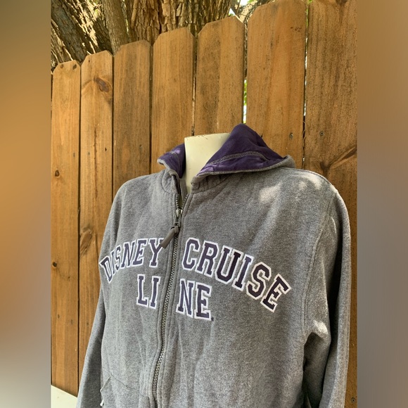 Vintage Disney Cruise Line embroidered crop hoodie size Large. - Picture 2 of 8